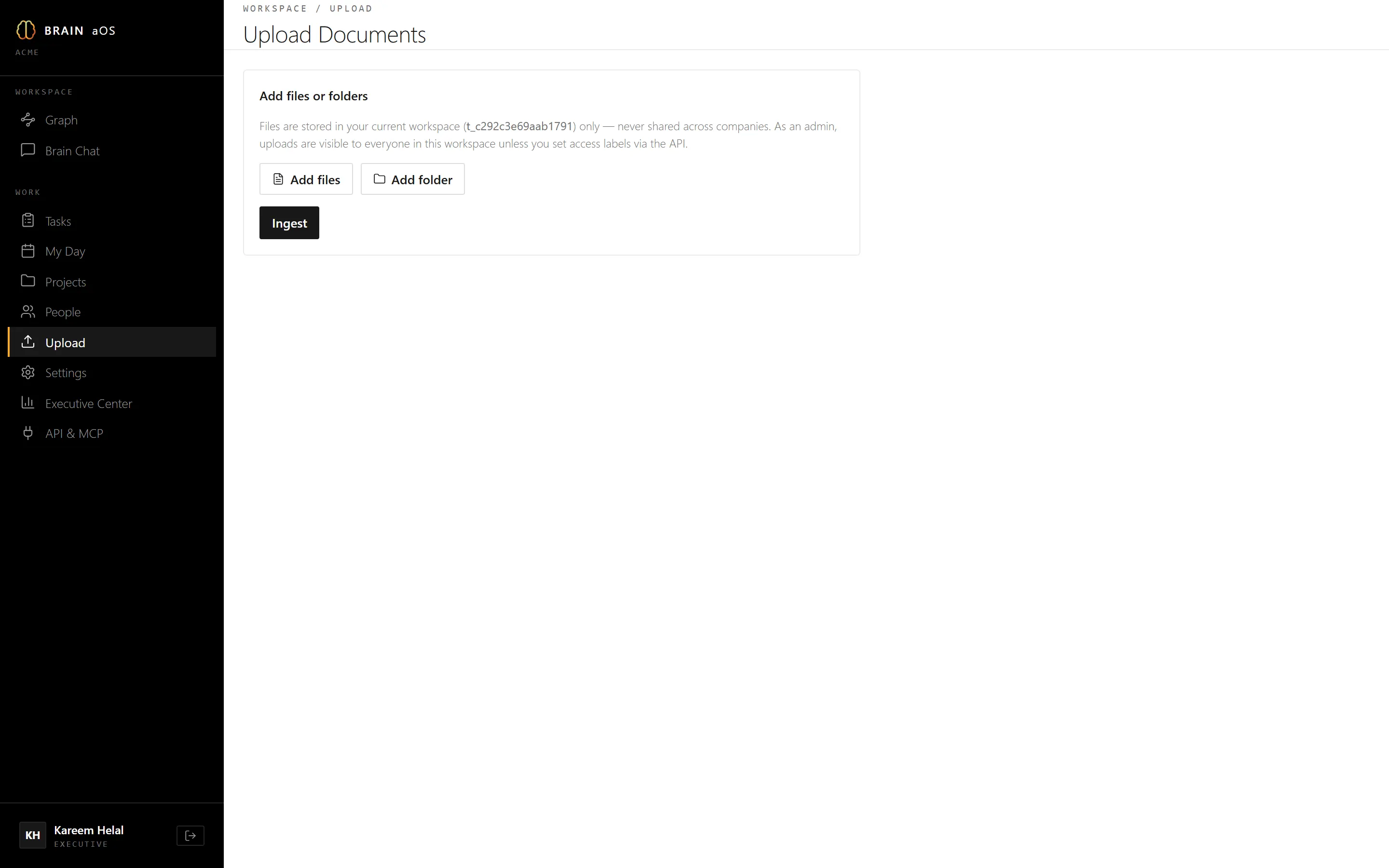 Document upload with live entity extraction